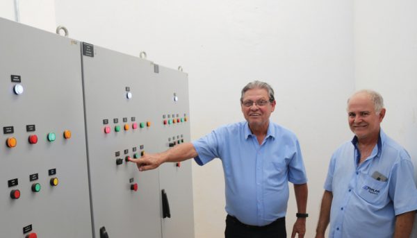Herrera visita Estação de Tratamento de Esgoto do Pombo