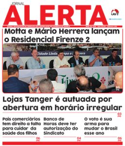 Capa do Jornal Alerta — edição de maio de 2018